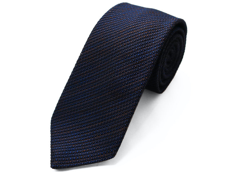 Kasuri Mix】カスリミックスタイ“ネイビー×ブラウン” – YAMAGAMI Masanori